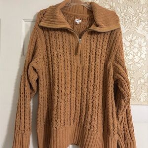 American Eagle Outfitters Tan Cable Knit Sweater